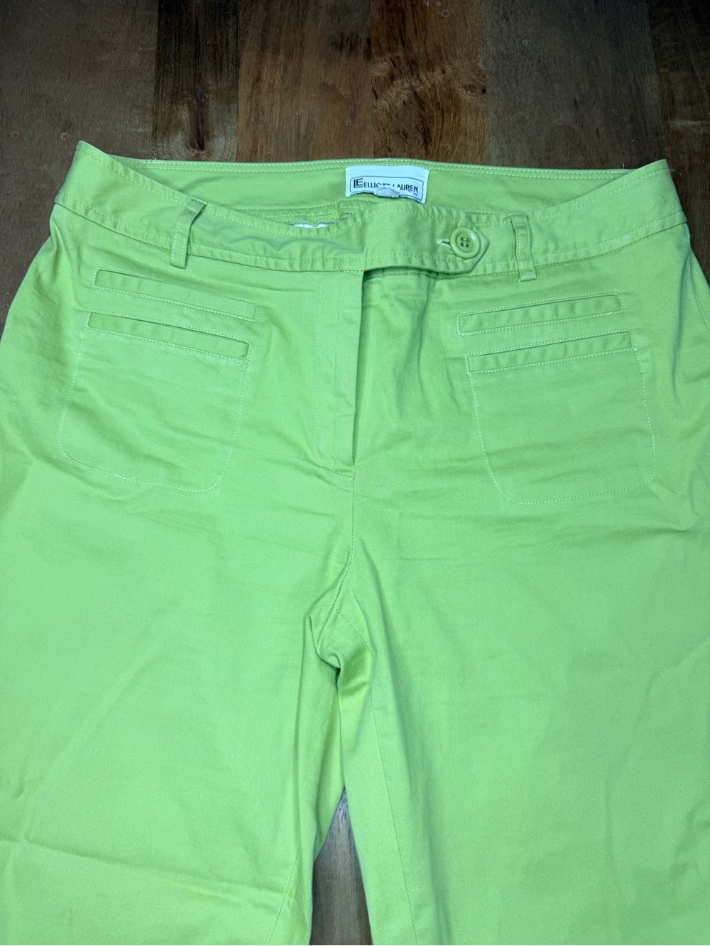 Elliott Lauren Women's Green Stretch Slim Jeans